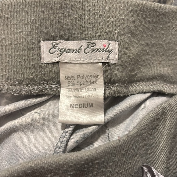 floral gray pajama pants - Picture 3 of 3